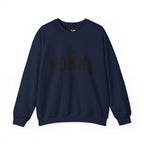 Customized Momma, Gigi, Grammy, Grandma, Mama, Mom, or Nana  Crewneck Sweatshirt – “This ….. Wears Her Heart on Her Sleeve” Cozy Pullover
