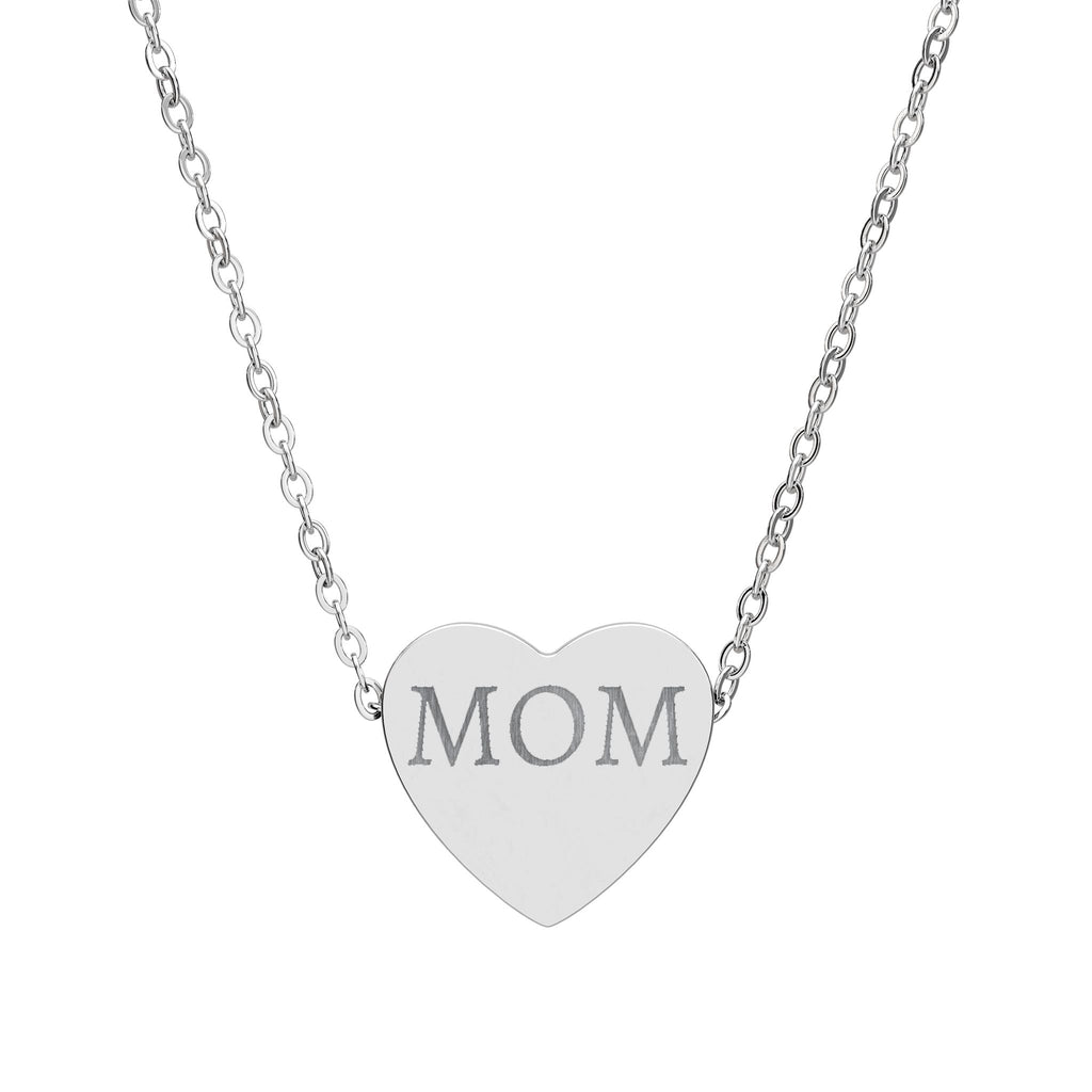 Custom Engraved Heart Necklace
