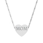 Custom Engraved Heart Necklace