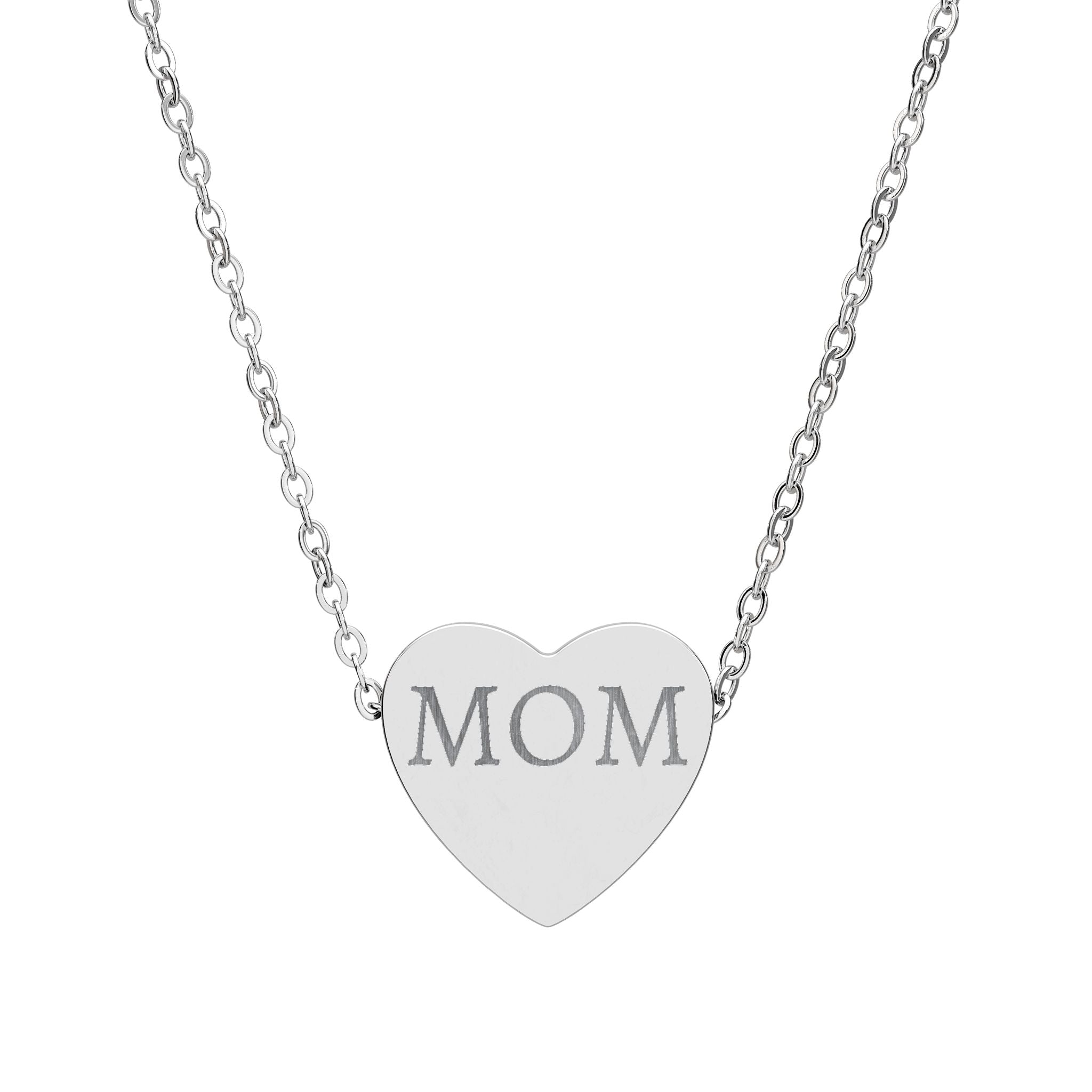 Custom Engraved Heart Necklace