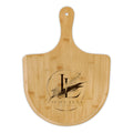 Custom Engraved Bamboo Pizza Peel – Personalized Rustic Pizza Serving Board