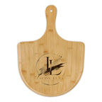 Custom Engraved Bamboo Pizza Peel – Personalized Rustic Pizza Serving Board