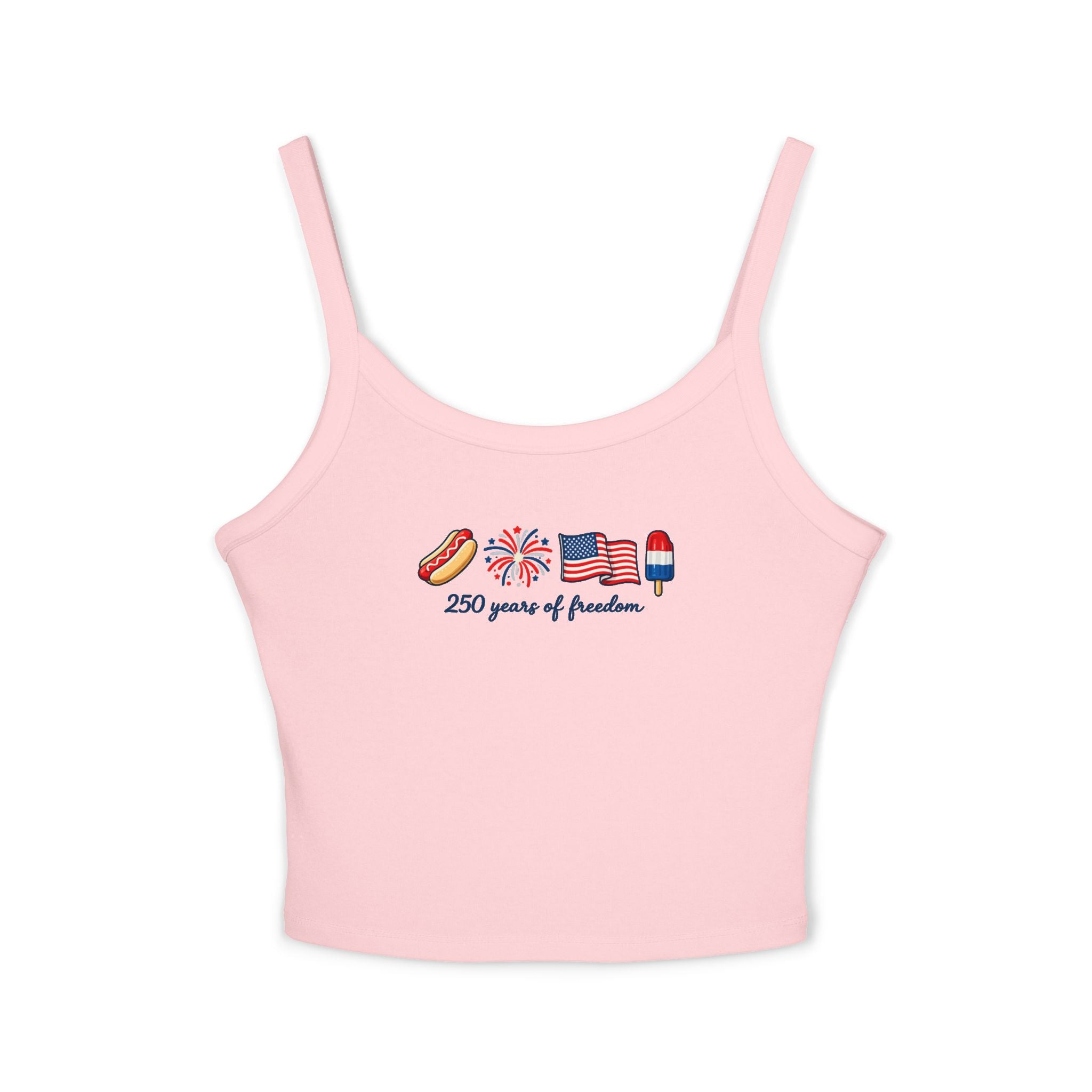 Patriotic Crop Tank Top - "230 years of freedom" July 4th Graphic
