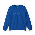 Mama Embroidery Crewneck Sweatshirt — Minimal Rose Gold Script
