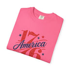 America Land of the Free Graphic T-Shirt — Patriotic