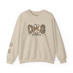 Dog Mama Leopard Print Crewneck Sweatshirt