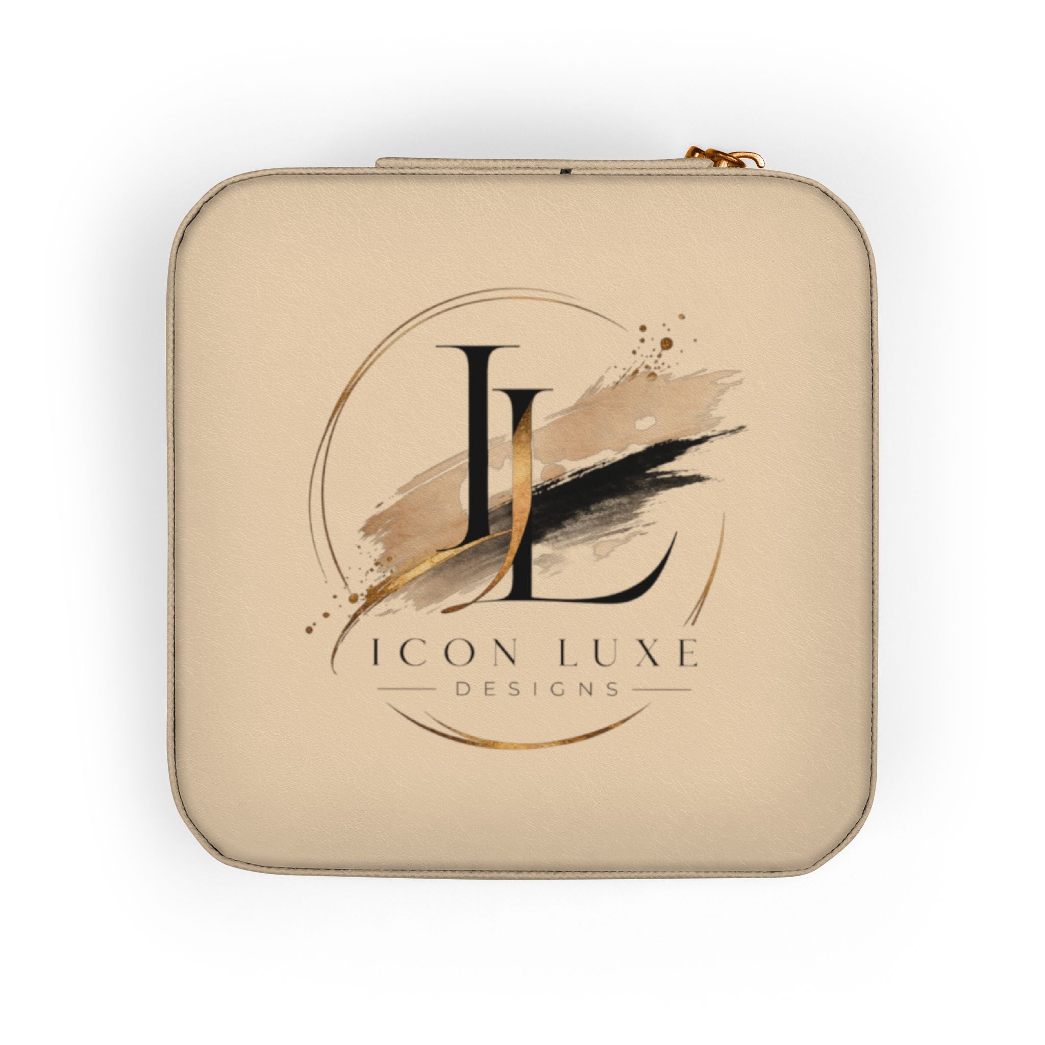 Custom Compact Jewelry Travel Case – Organizer with Ring & Earring Compartments