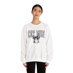 Cat Mom Crewneck Sweatshirt — Floral Lettering with Bow