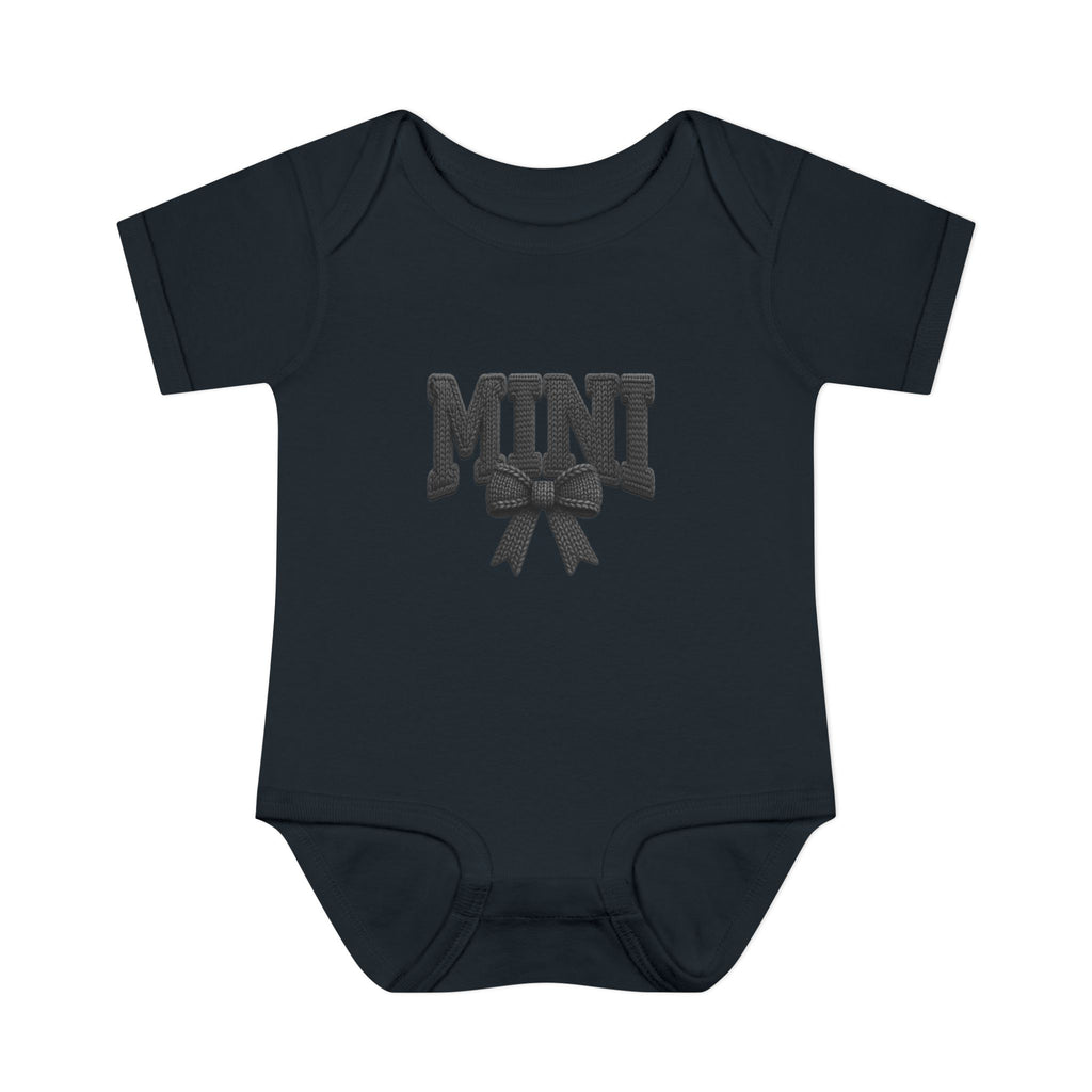 Mini Baby Bodysuit — "MINI" Bow Infant Onesie