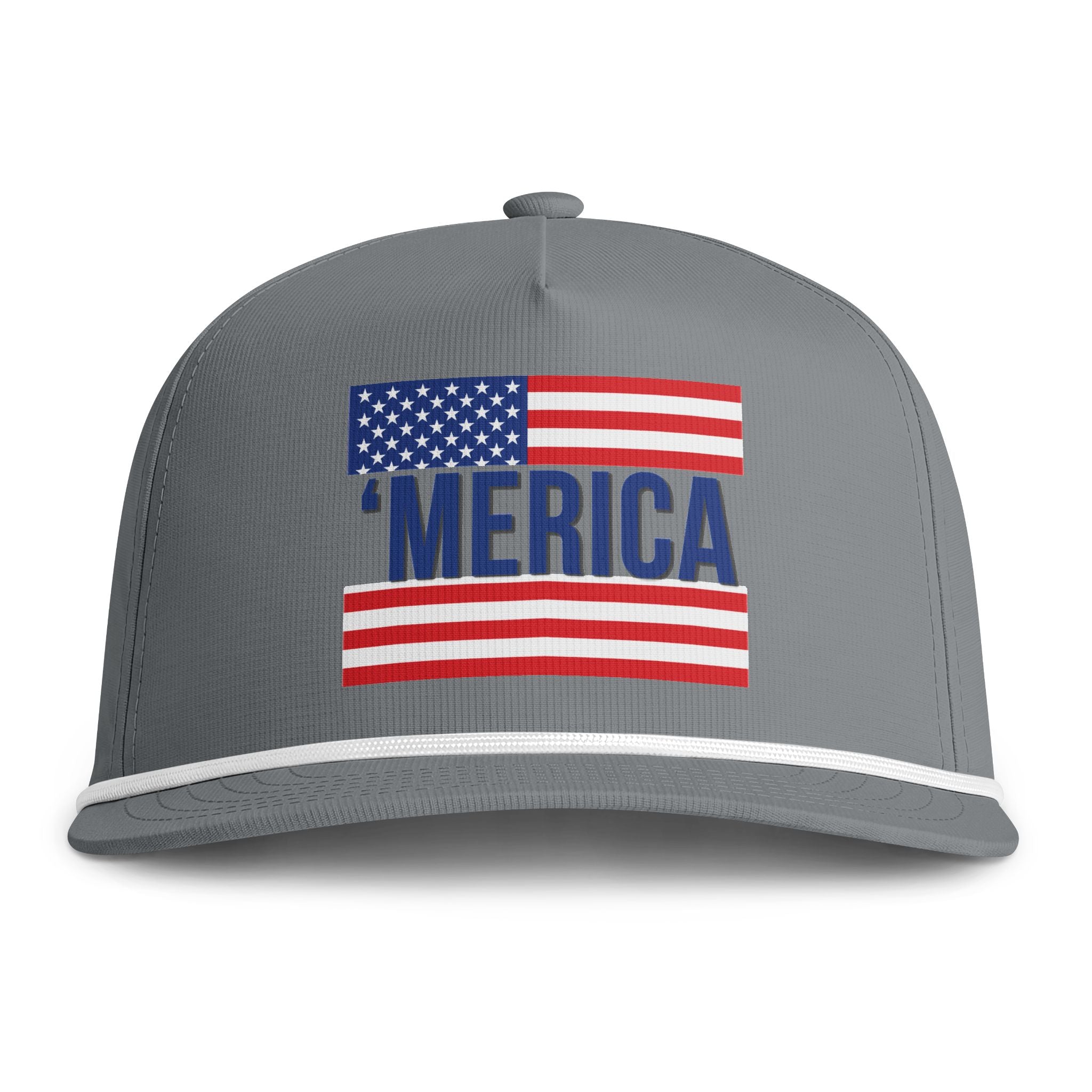 'Merica Flag Rope Cap — Vintage American Pride Hat