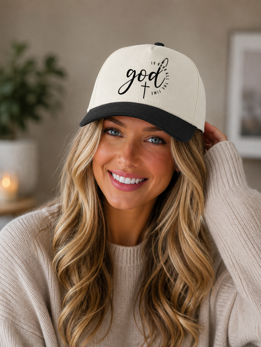 God Is Good All The Time Two-Tone Baseball Cap