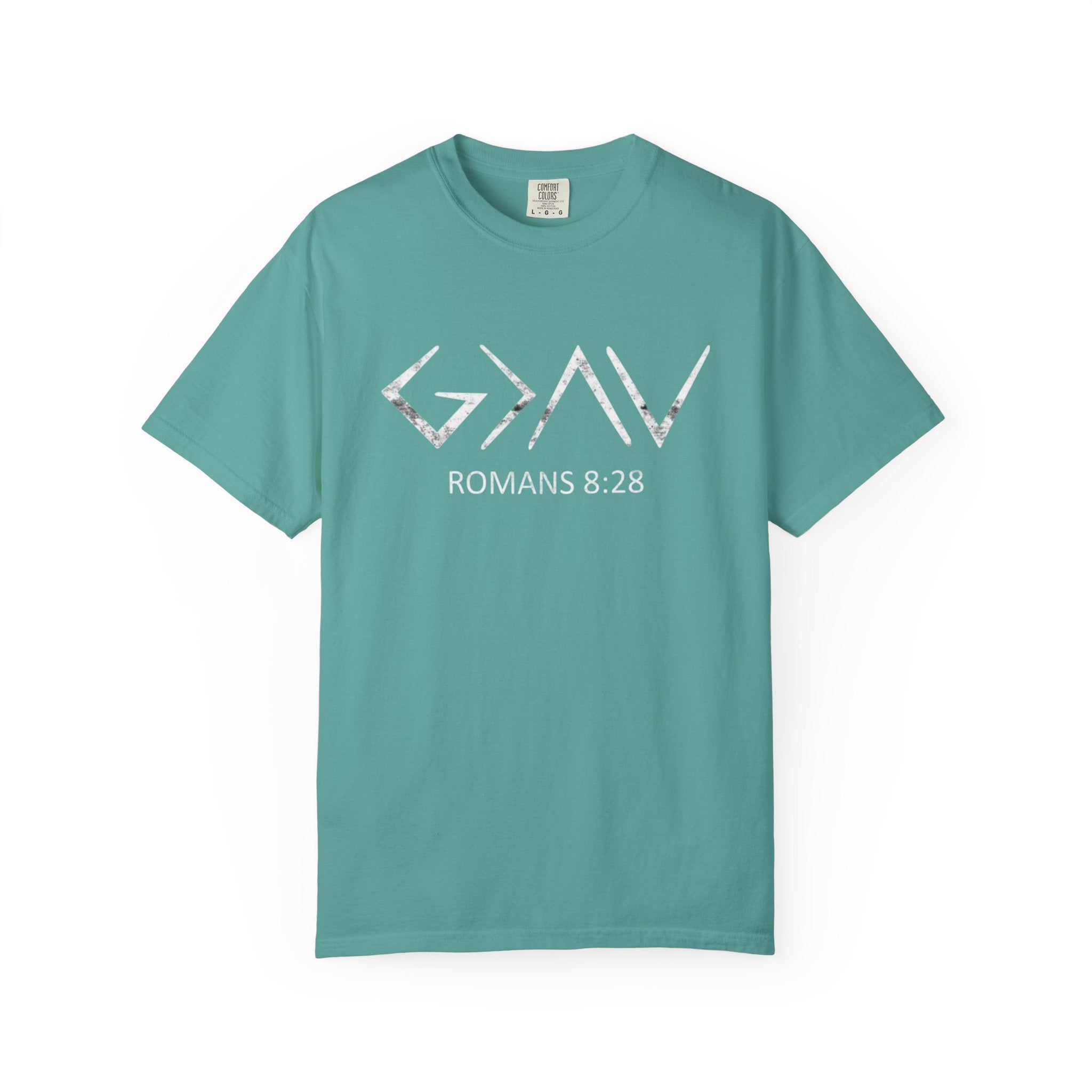 Romans 8:28 Comfort Colors Tee