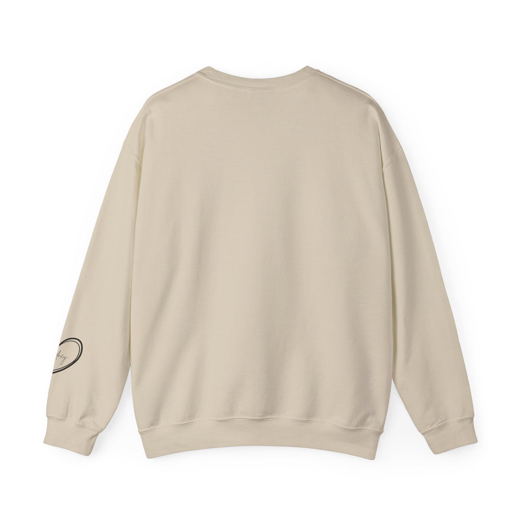 Customized Momma, Gigi, Grammy, Grandma, Mama, Mom, or Nana  Crewneck Sweatshirt – “This ….. Wears Her Heart on Her Sleeve” Cozy Pullover