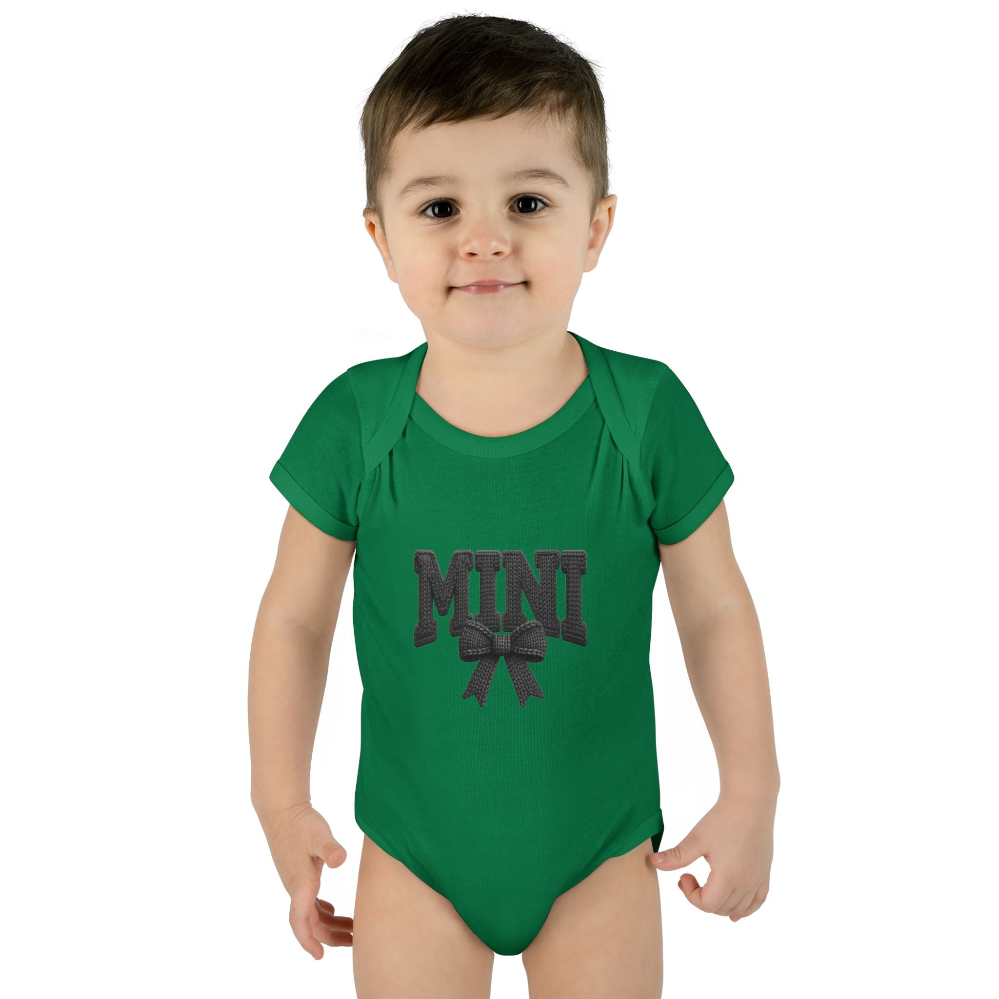Mini Baby Bodysuit — "MINI" Bow Infant Onesie