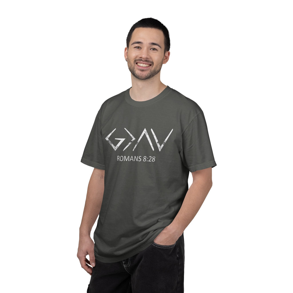 Romans 8:28 Comfort Colors Tee