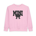 Toddler Sweatshirt - 'Mini' Bow Graphic Pullover