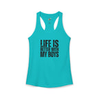 "Life is better with my boys" Mom, Women's Ideal Racerback Tank