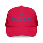 God Is Good Trucker Hat — Royal Blue Design