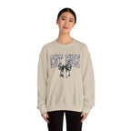 Cat Mom Crewneck Sweatshirt — Floral Lettering with Bow