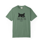 Funny Cat Cop T-Shirt — "No, I Don't Care If You Had The Zoomies" Graphic Tee