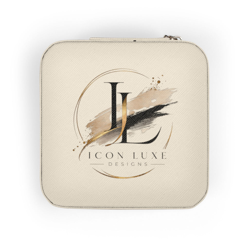 Custom Compact Jewelry Travel Case – Organizer with Ring & Earring Compartments