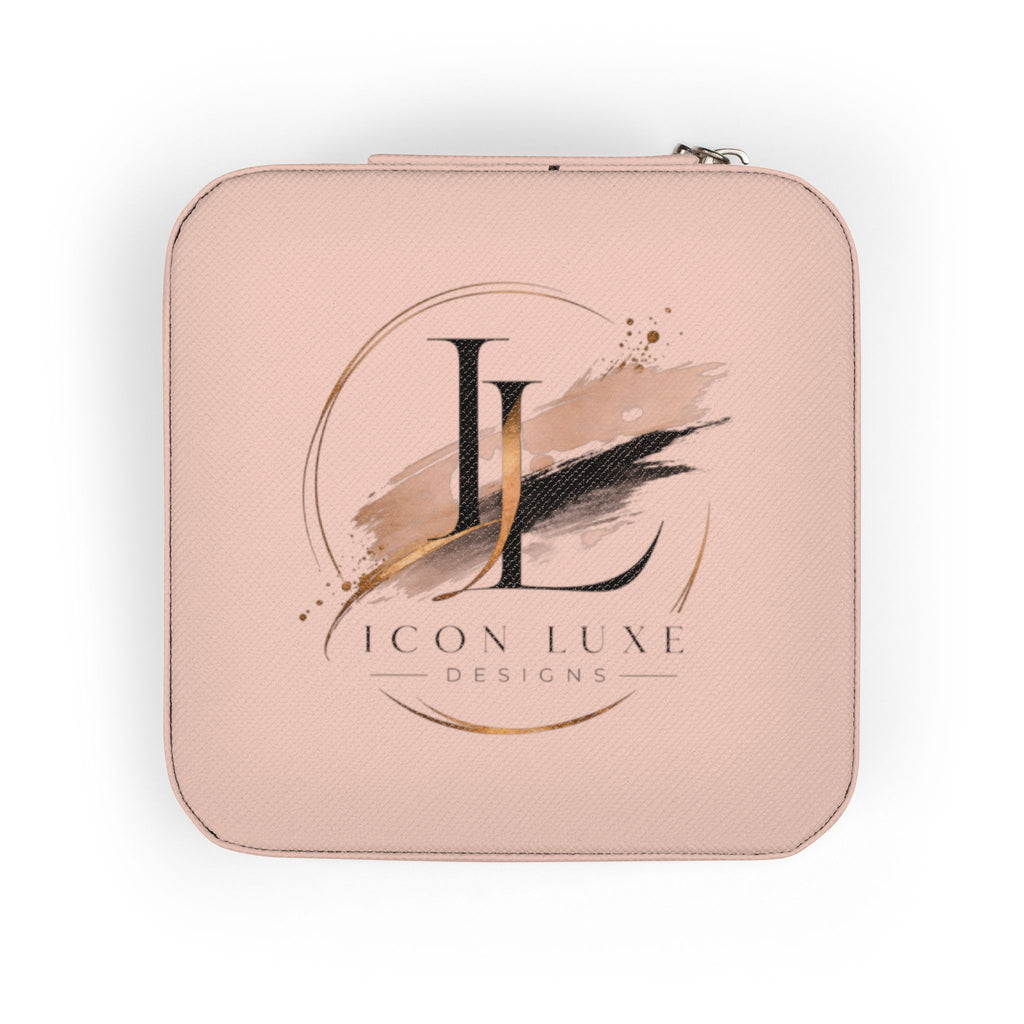 Custom Compact Jewelry Travel Case – Organizer with Ring & Earring Compartments