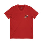 Custom Pocket V‑Neck Tee — Bella + Canvas
