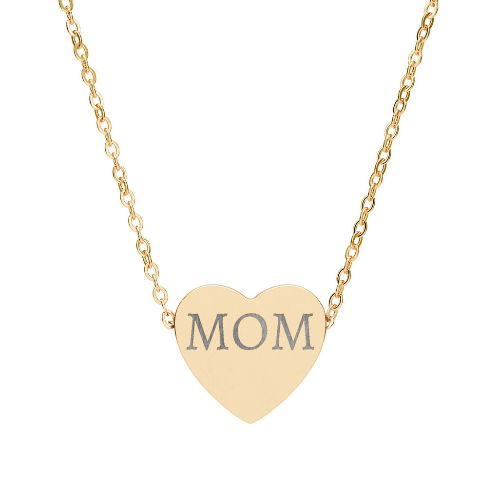 Custom Engraved Heart Necklace