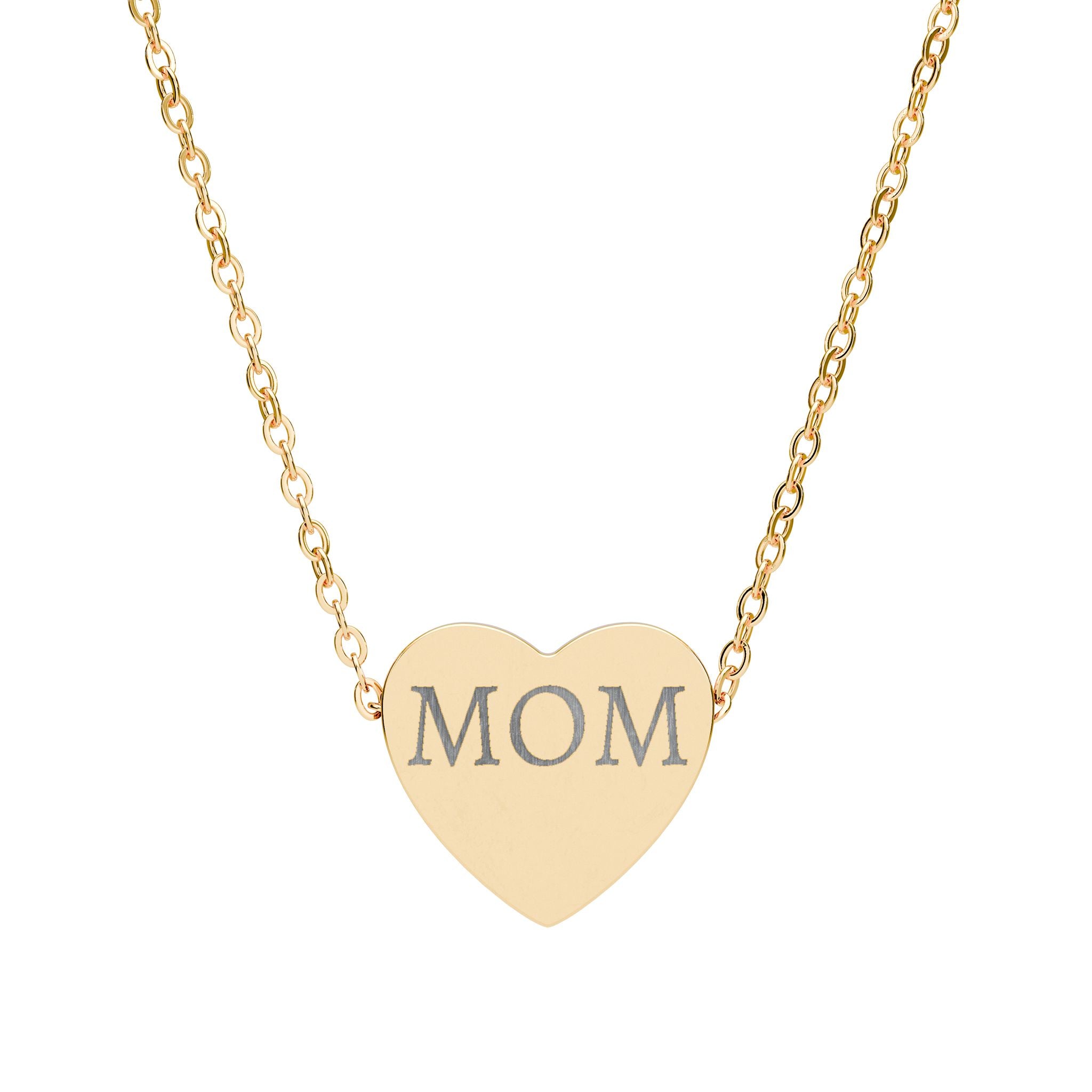 Custom Engraved Heart Necklace