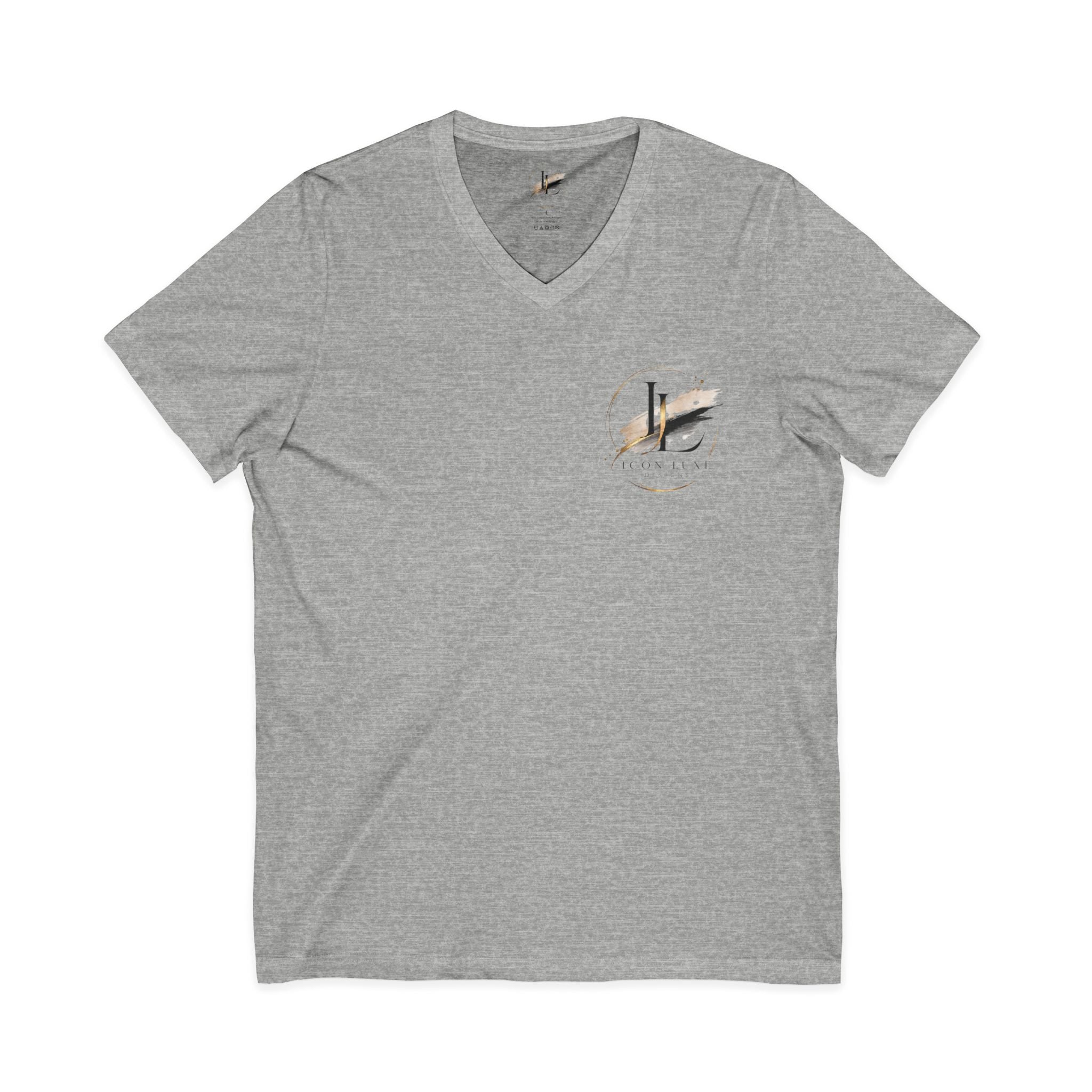 Custom Pocket V‑Neck Tee — Bella + Canvas