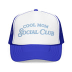 Cool Mom Social Club Trucker Hat — Embroidered Foam Mesh Cap for Stylish Moms