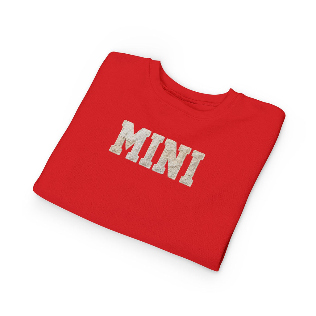 Mini Toddler Sweatshirt — Neutral Lettering Pullover