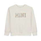 Mini Toddler Sweatshirt — Neutral Lettering Pullover