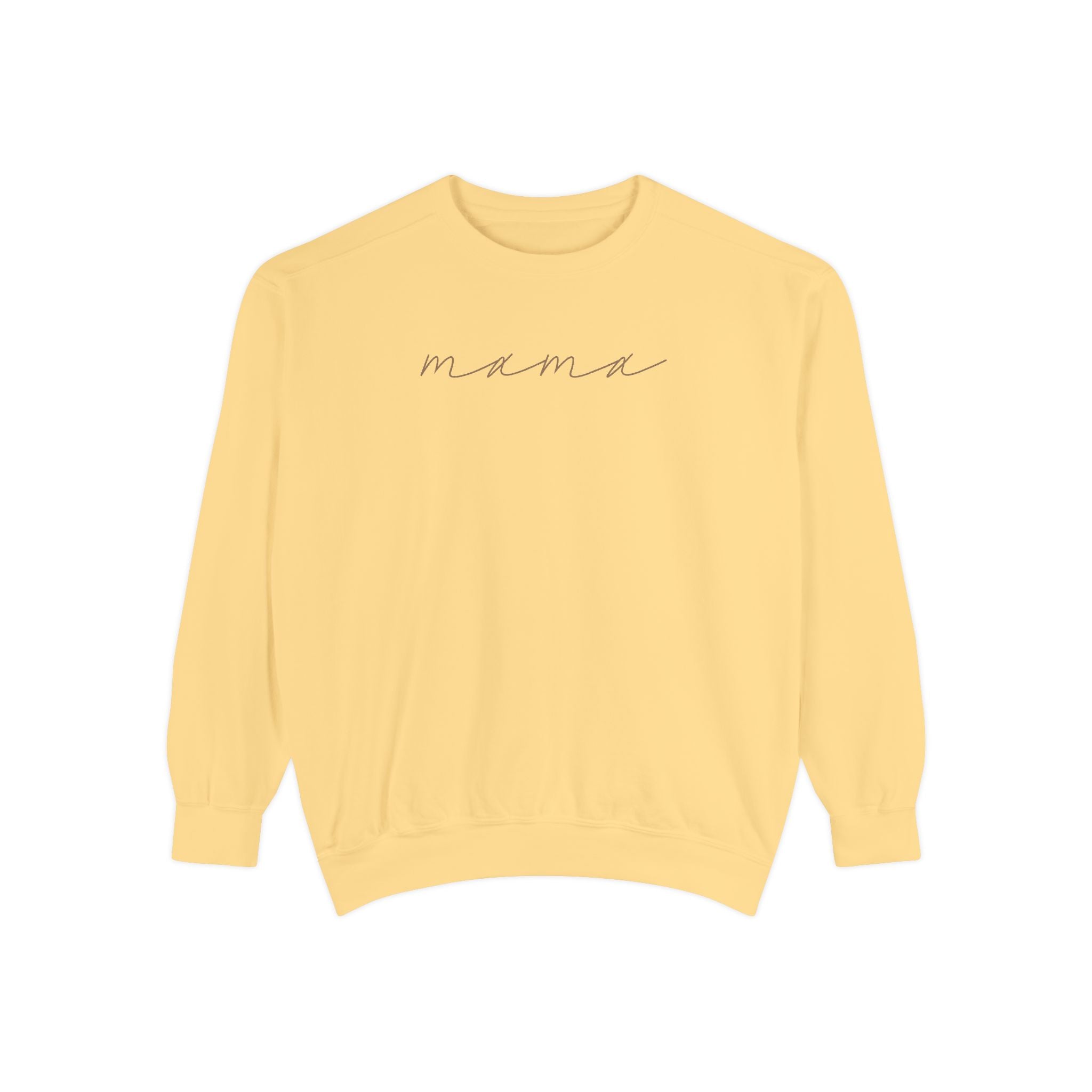 Mama Script Sweatshirt — Cozy Crewneck for New Moms & Gifts