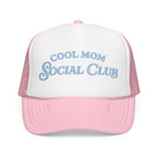 Cool Mom Social Club Trucker Hat — Embroidered Foam Mesh Cap for Stylish Moms