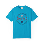America Land of the Free Graphic T-Shirt — Patriotic 1776 Home of the Brave Tee