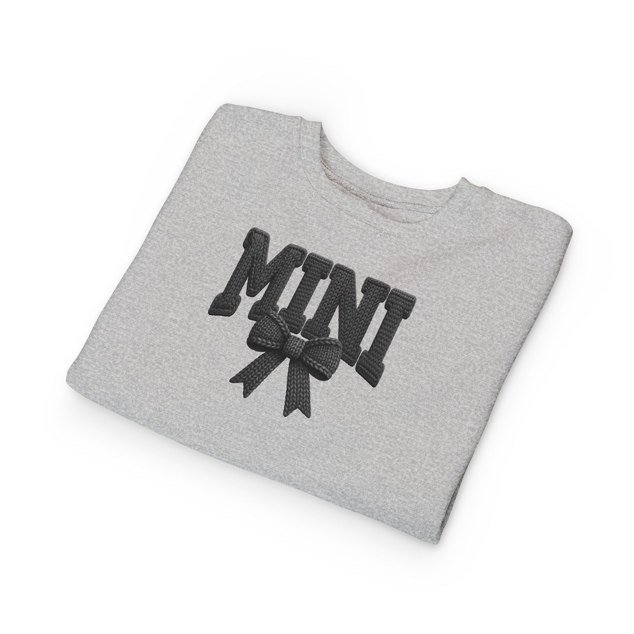 Toddler Sweatshirt - 'Mini' Bow Graphic Pullover