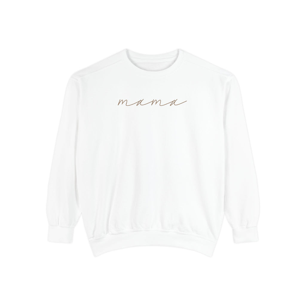 Mama Script Sweatshirt — Cozy Crewneck for New Moms & Gifts