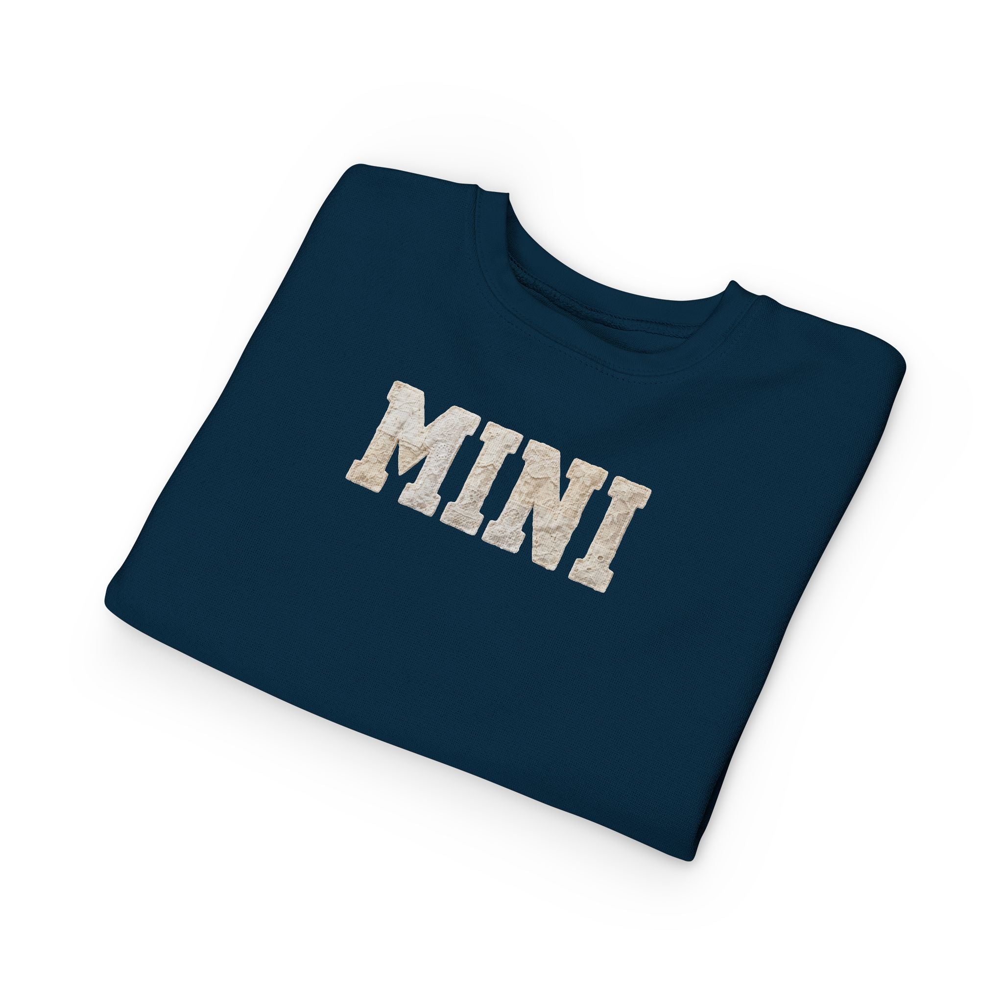 Mini Toddler Sweatshirt — Neutral Lettering Pullover