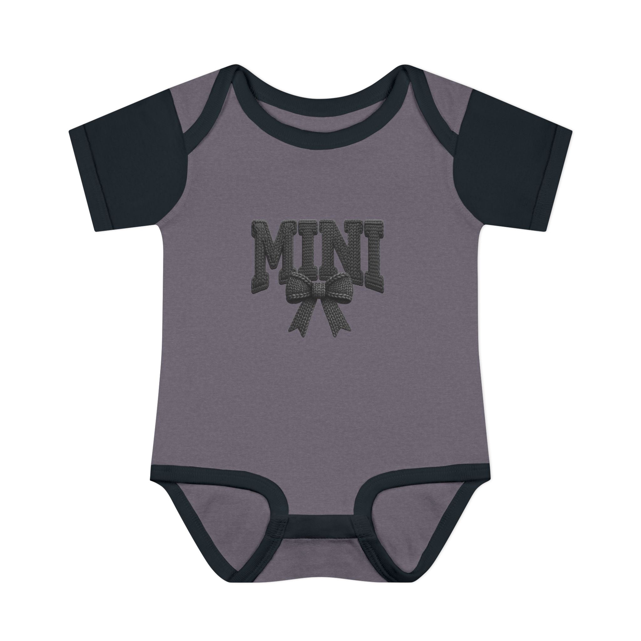 Mini Baby Bodysuit — "MINI" Bow Infant Onesie