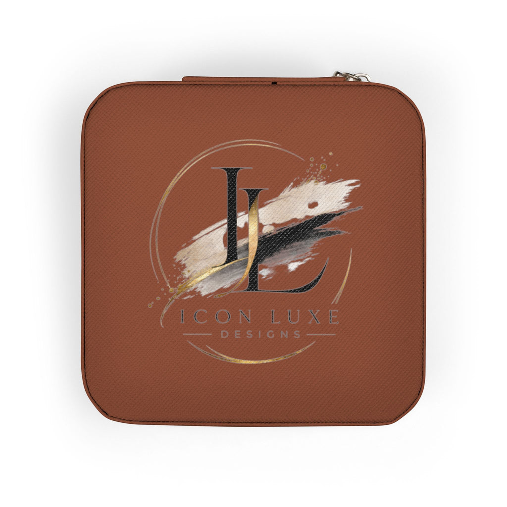 Custom Compact Jewelry Travel Case – Organizer with Ring & Earring Compartments