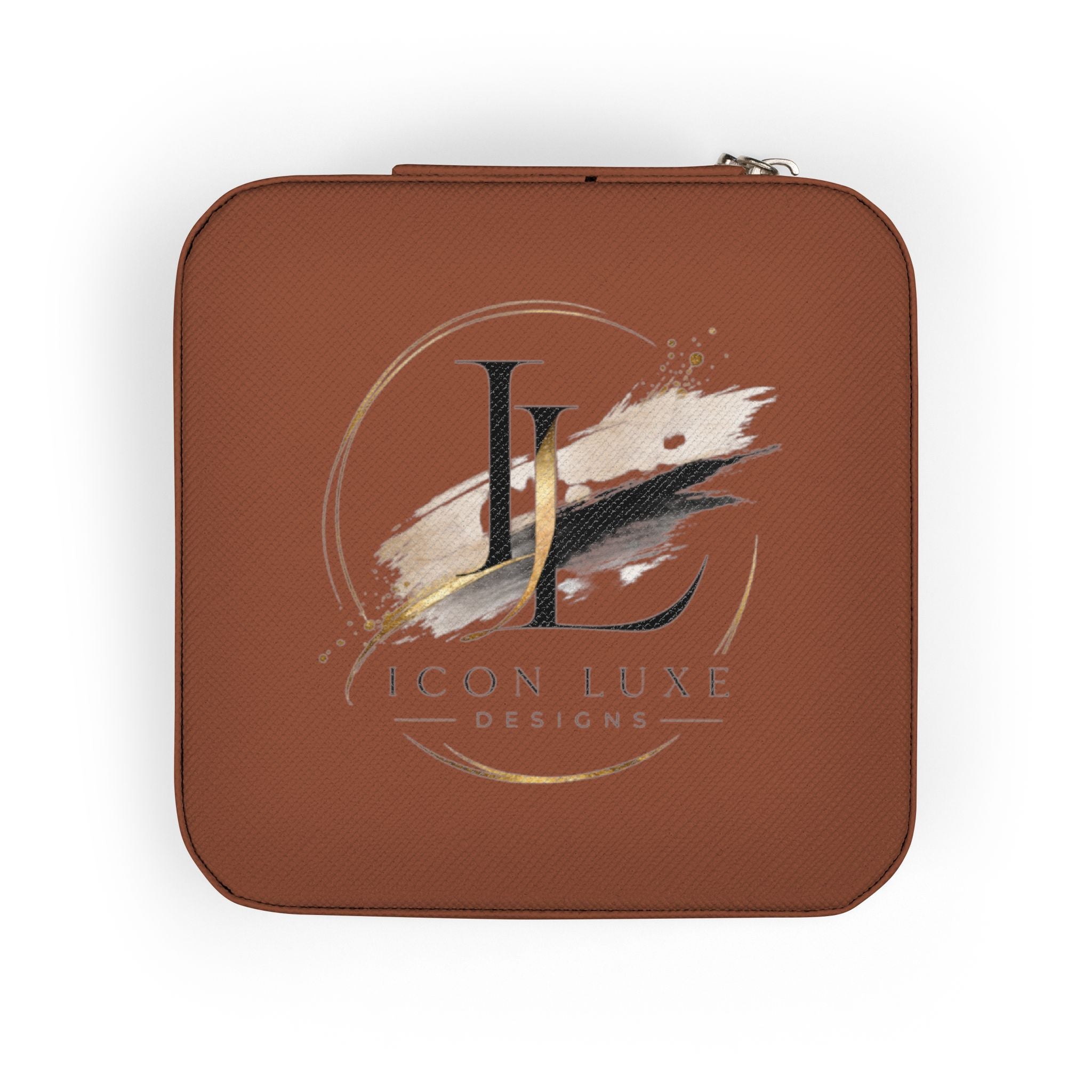 Custom Compact Jewelry Travel Case – Organizer with Ring & Earring Compartments