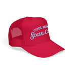 Cool Mom Social Club Trucker Hat — Embroidered Foam Mesh Cap for Stylish Moms