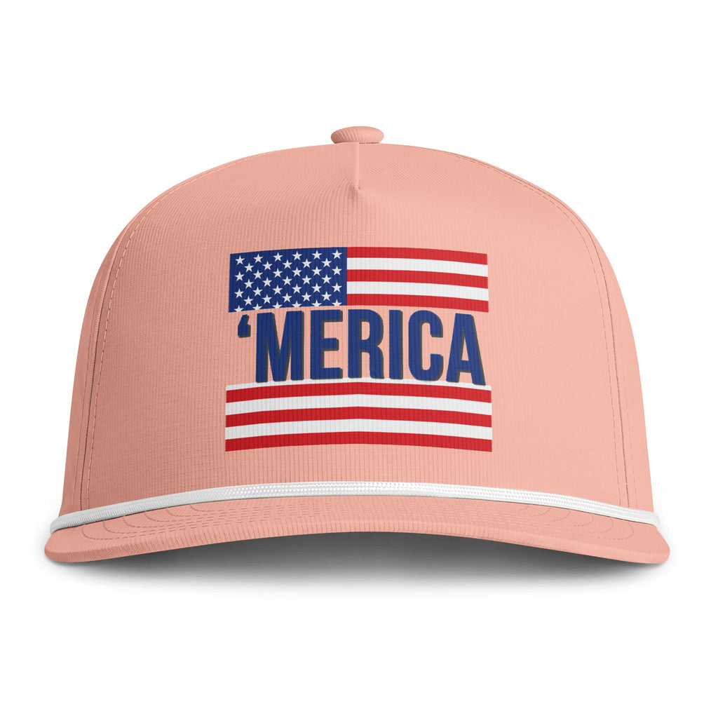 'Merica Flag Rope Cap — Vintage American Pride Hat