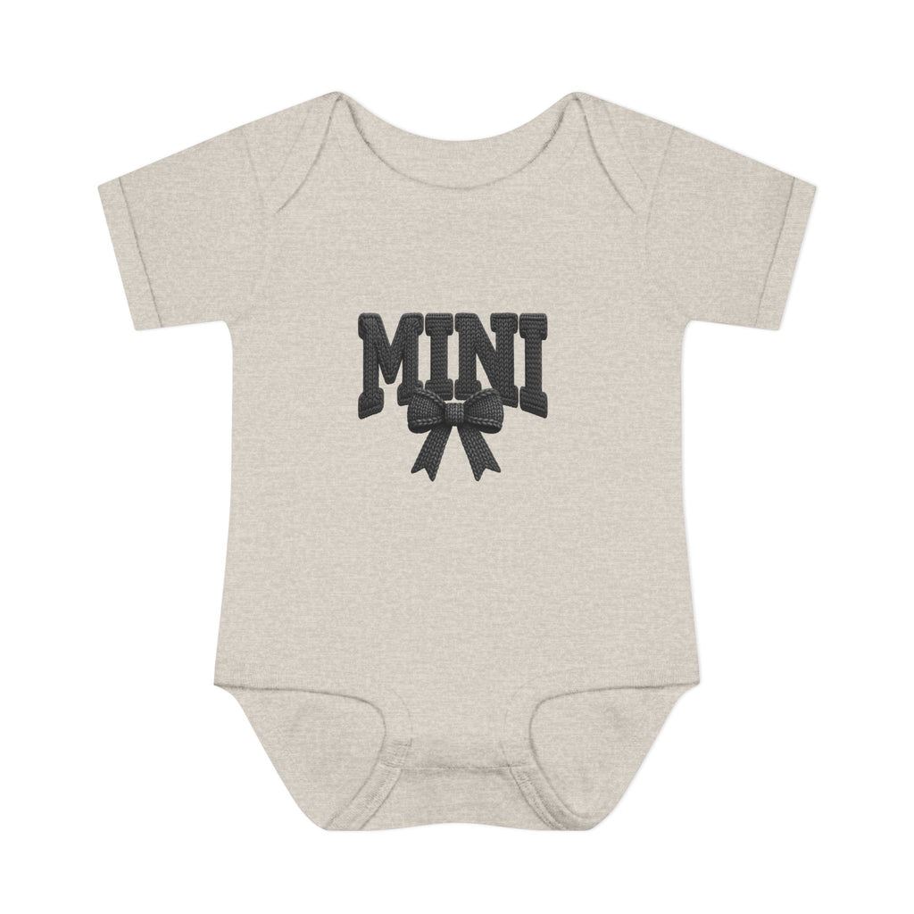 Mini Baby Bodysuit — "MINI" Bow Infant Onesie