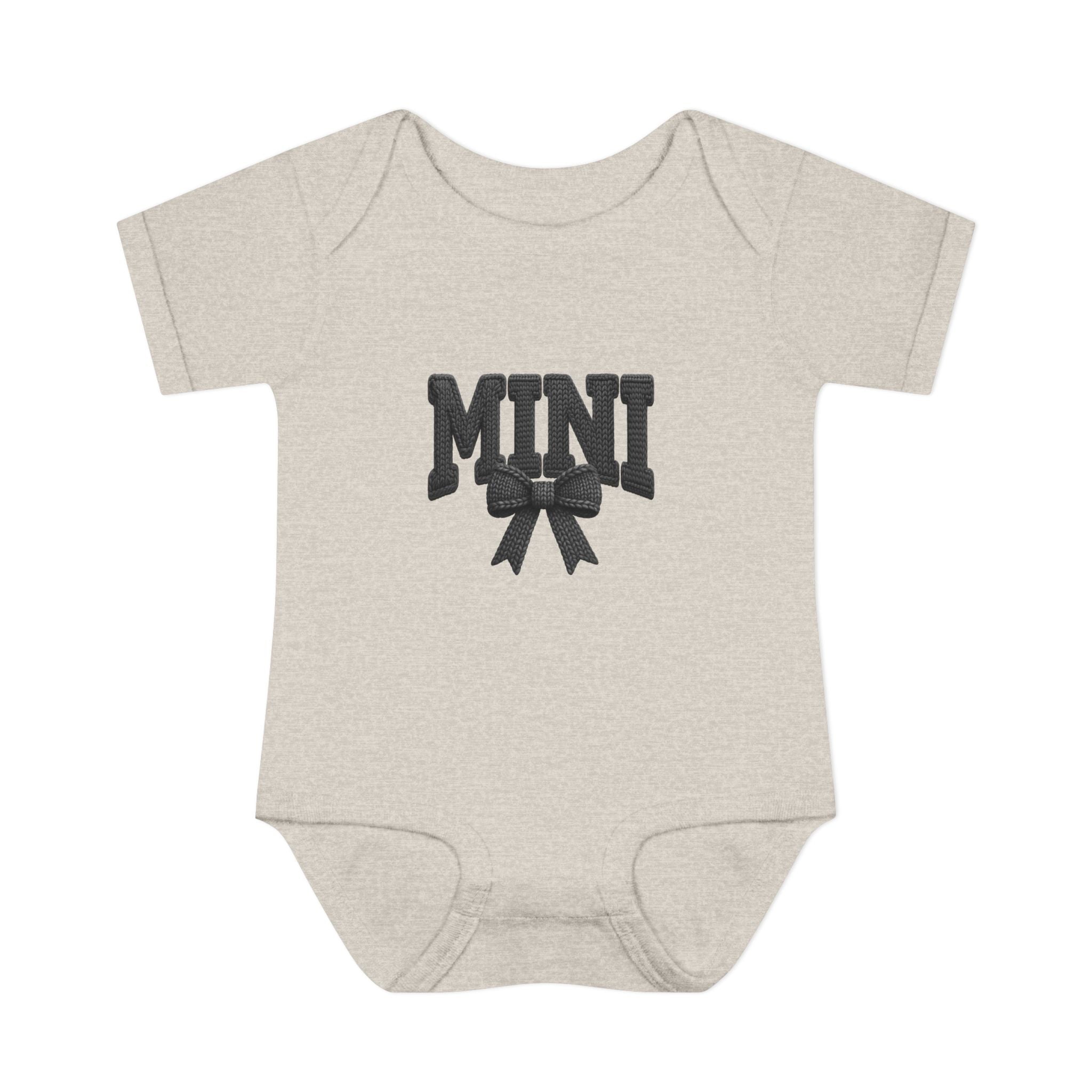 Mini Baby Bodysuit — "MINI" Bow Infant Onesie