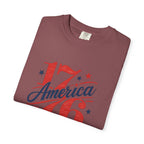 America Land of the Free Graphic T-Shirt — Patriotic