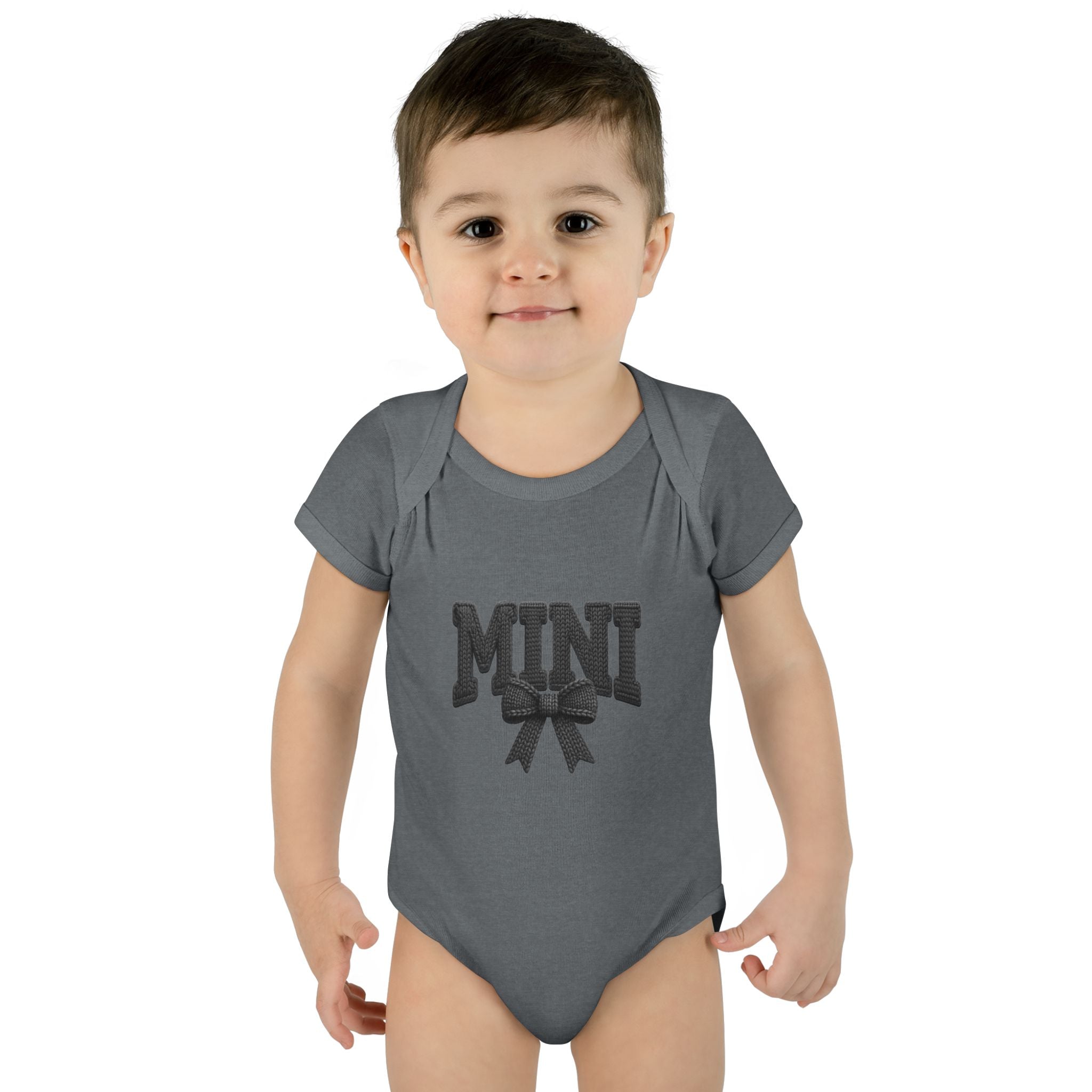 Mini Baby Bodysuit — "MINI" Bow Infant Onesie