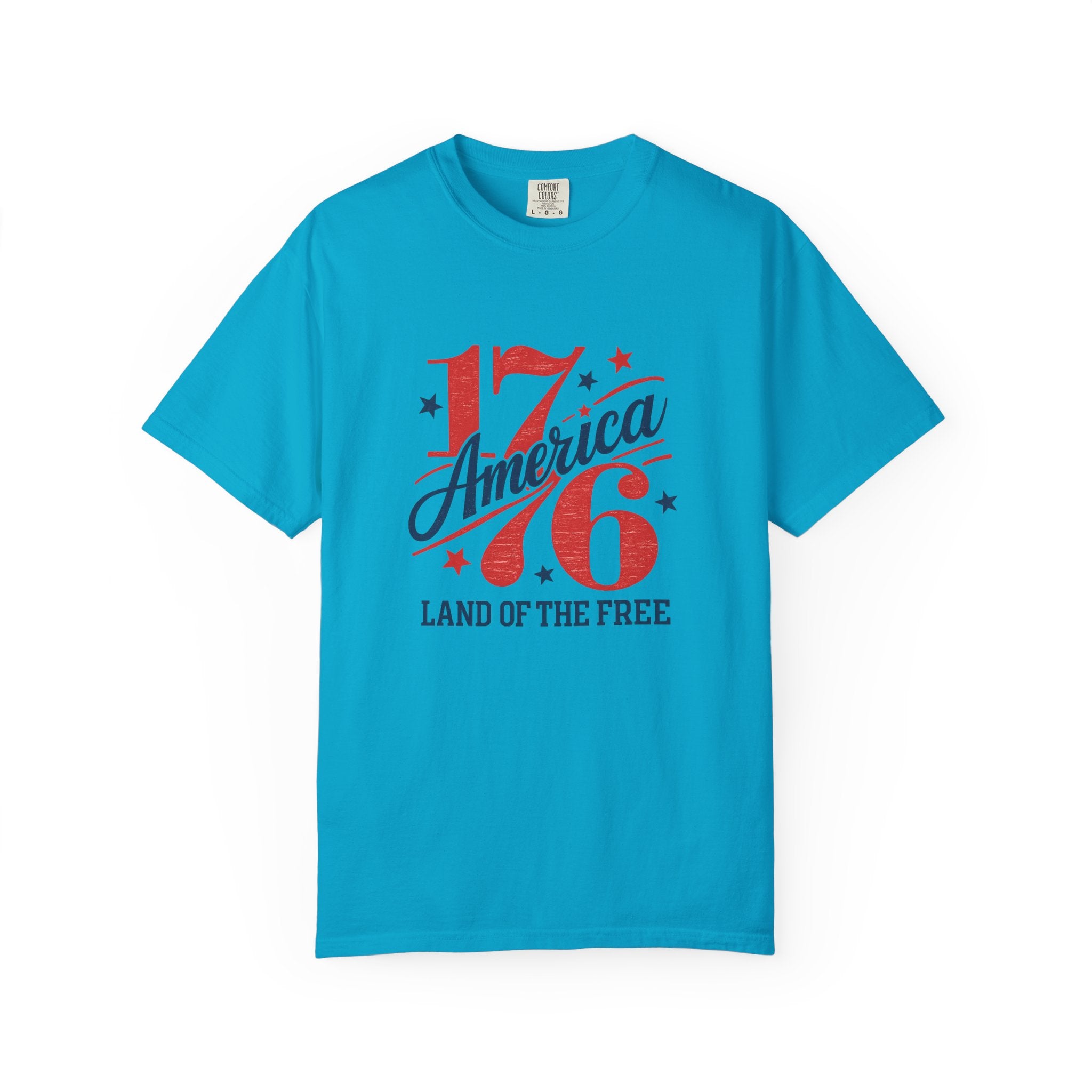 America Land of the Free Graphic T-Shirt — Patriotic