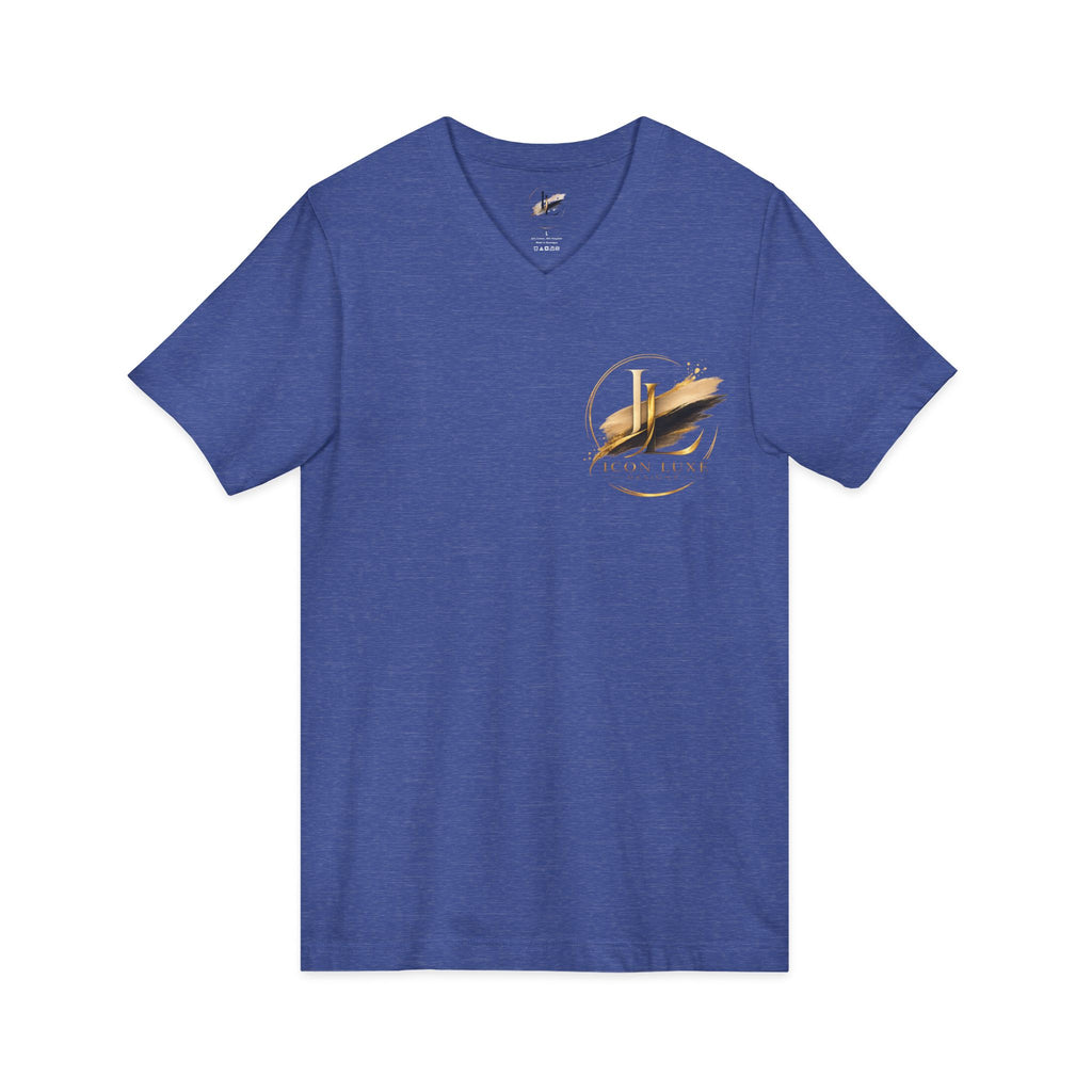 Custom Pocket V‑Neck Tee — Bella + Canvas